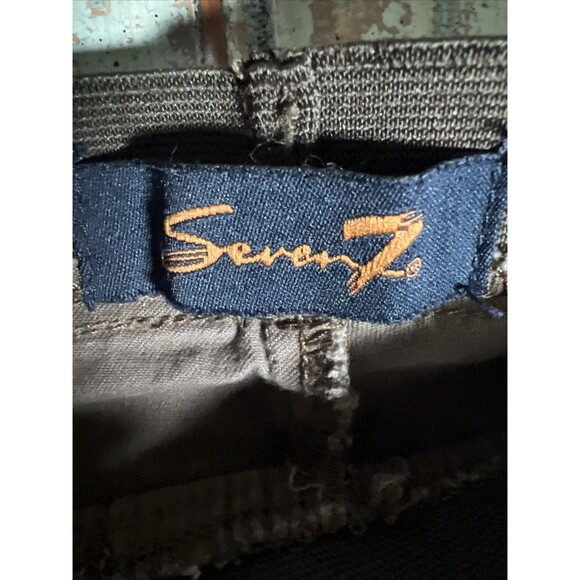 Seven7 Jeans size 14 Pull-On Brown Canvas Jeggings - Picture 2 of 9